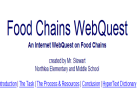 Webquest: Food chains | Recurso educativo 33667