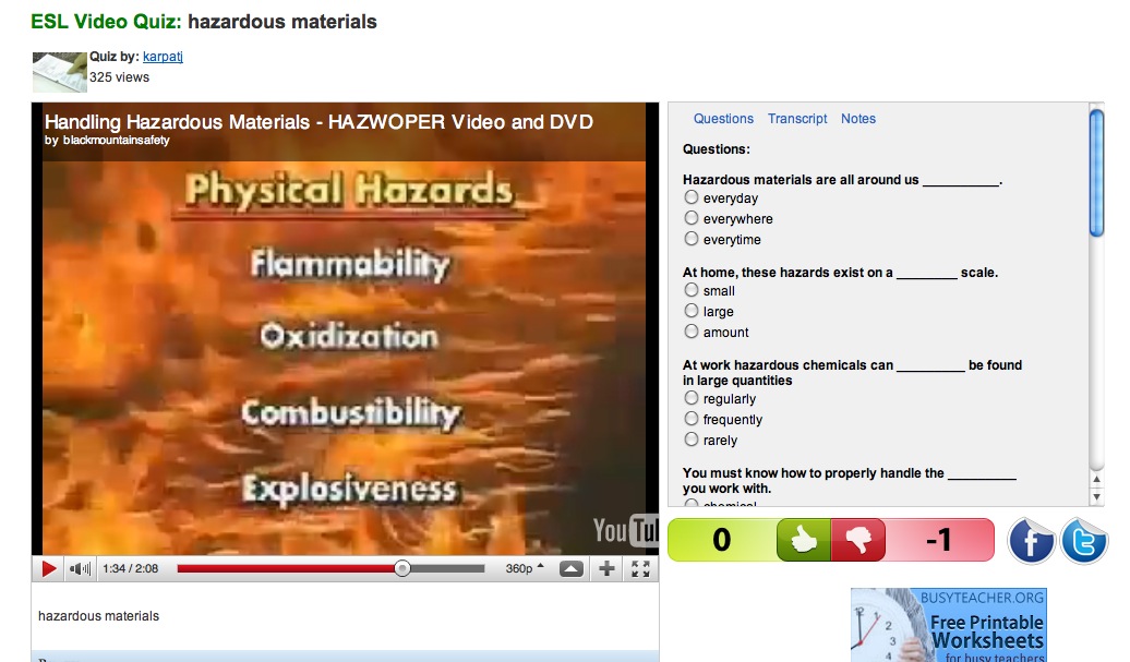 Video: Hazardous materials | Recurso educativo 38880