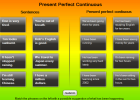 Present perfect continuous matching game | Recurso educativo 40901