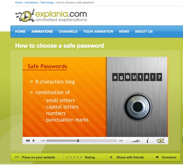 Video: How to Choose a Safe Password | Recurso educativo 41289