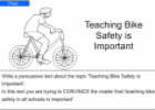 Teaching bike safety is important | Recurso educativo 54404
