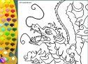 ¡A Colorear!: Dragón japonés | Recurso educativo 27379