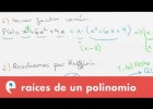 Raíces enteras de un polinomio | Recurso educativo 107821