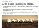 Unha misión imposible a Marte? | Recurso educativo 730878