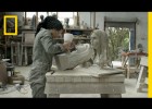 Proceso de elaboració de un busto de piedra. | Recurso educativo 769866