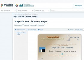 Joc d'atzar - blanc i negre | Recurso educativo 776713