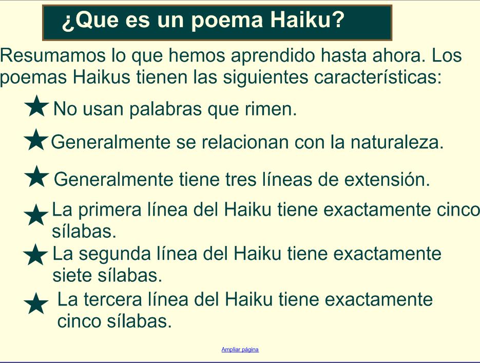 Poemas Haiku | Recurso educativo 49891