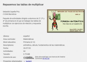 Las tablas de multiplicar | Recurso educativo 771576